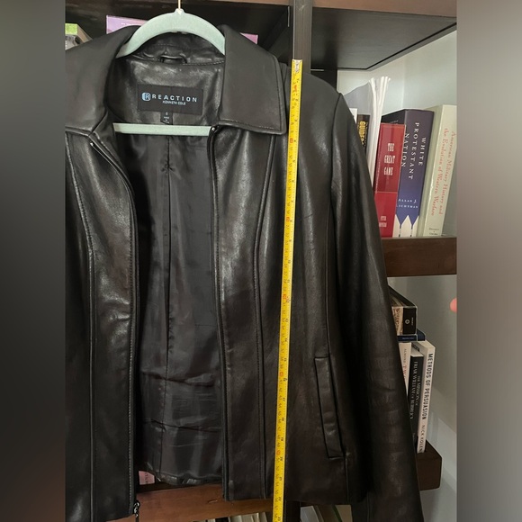 Black Leather Jacket- Kenneth Cole Reaction - Picture 9 of 13